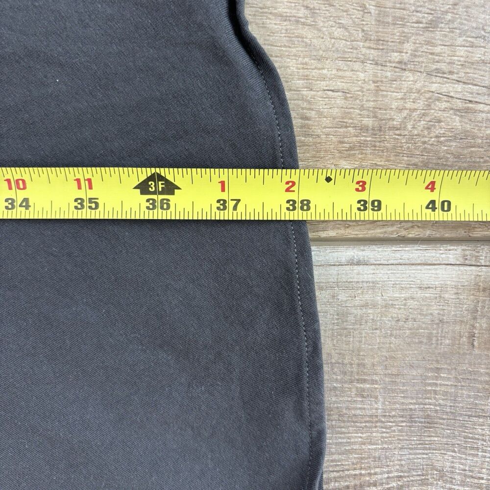 Maggie’s Organics Black Gray Dress Sz M V-Neck Organic Cotton Workwear Capsule - Picture 10 of 10